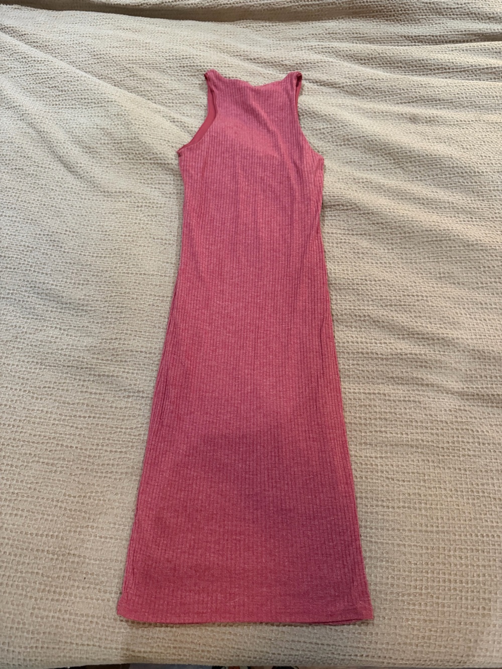 Forever 21 Ribbed Rose Pink Maxi Skirt